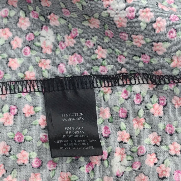 NWOT Black and Floral Strapless Dress S - Picture 12 of 16